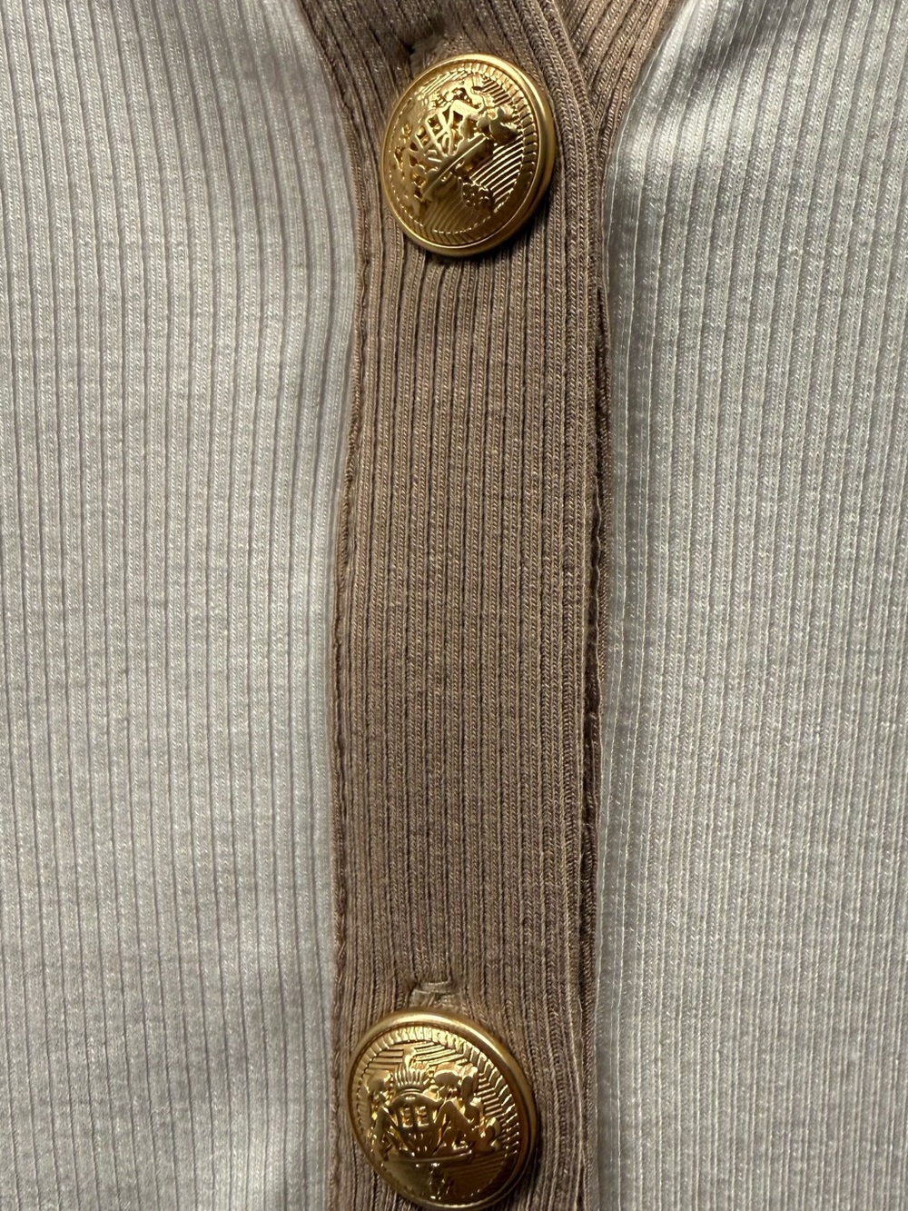 Boston Proper So Essential Ribbed Colorblock Henley Top NWOT - Picture 5 of 6
